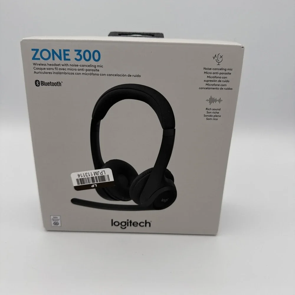 Logitech Zone 300 Wireless Bluetooth Headset PC , Mac, Chrome, Linux, iOS Black